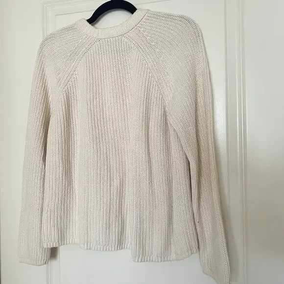 JENNI KAYNE Cotton Fisherman Sweater small - Picture 2 of 5
